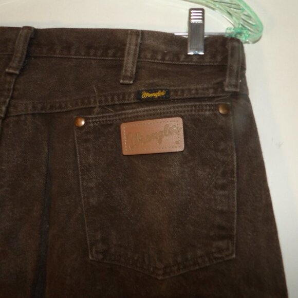 Wrangler Brown Boot Cut Premium Men's Jeans Sz 40/36 - Picture 3 of 6